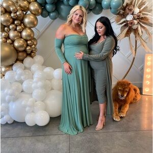 Maternity dress sage